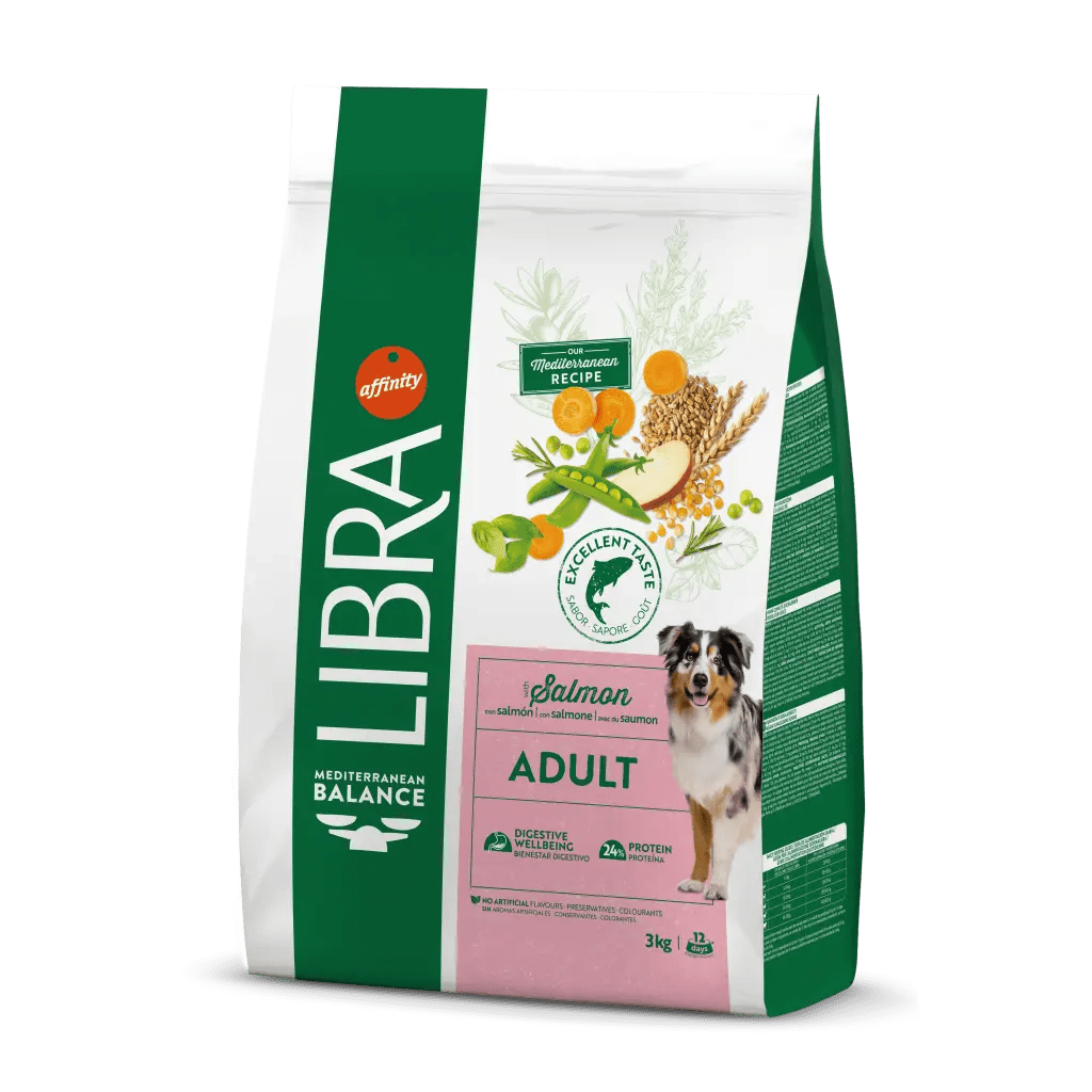 Para perros adultos con salmón 3kl.