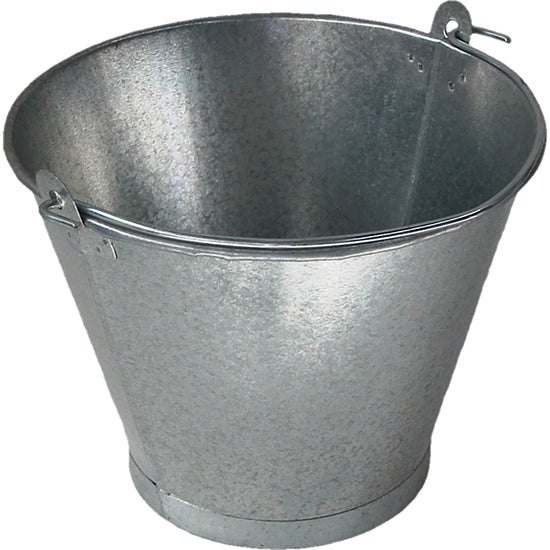 Cubo cónico galvanizado - 25 cm