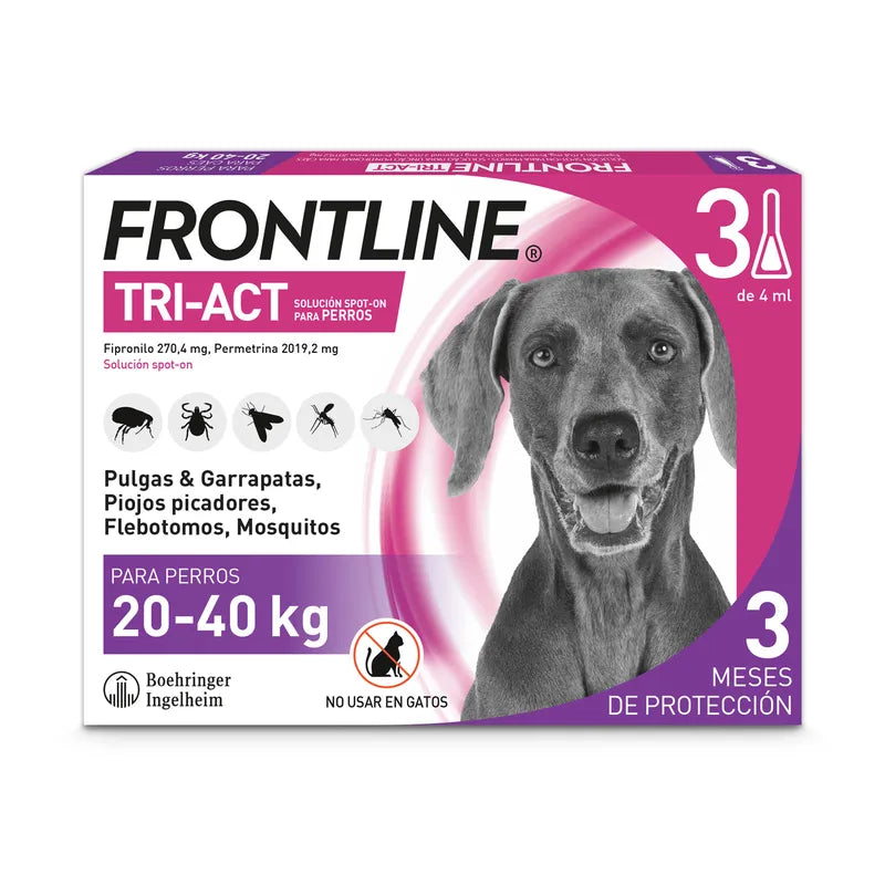 Frontline Tri-Act pipetas para perros de 20 a 40 kg