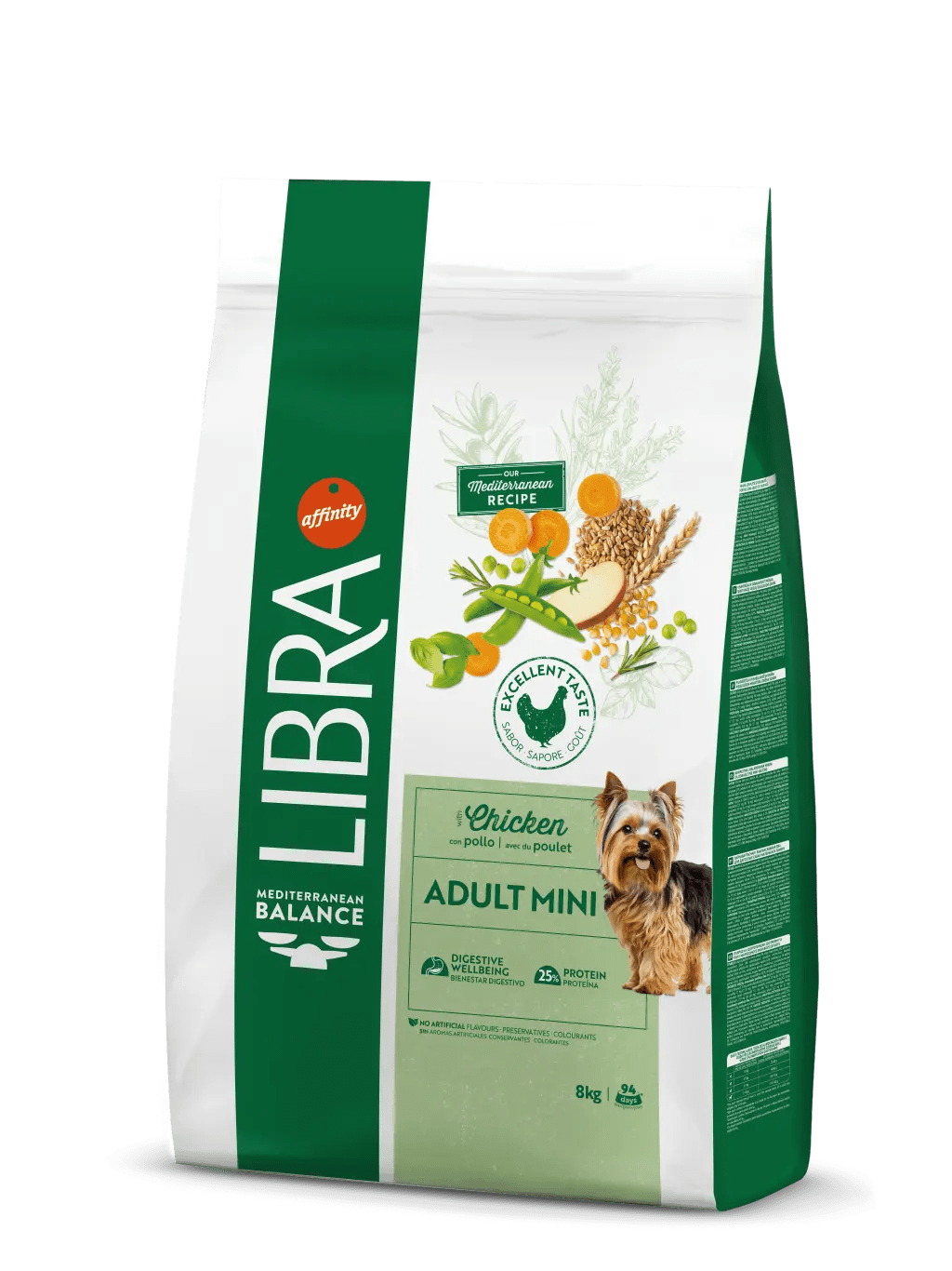 Para perros adultos de tamaño mini de pollo