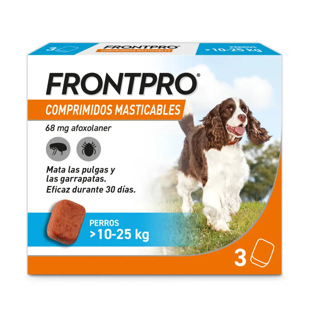 Frontpro pastillas antiparasitarias para perros de 10 a 25 kg
