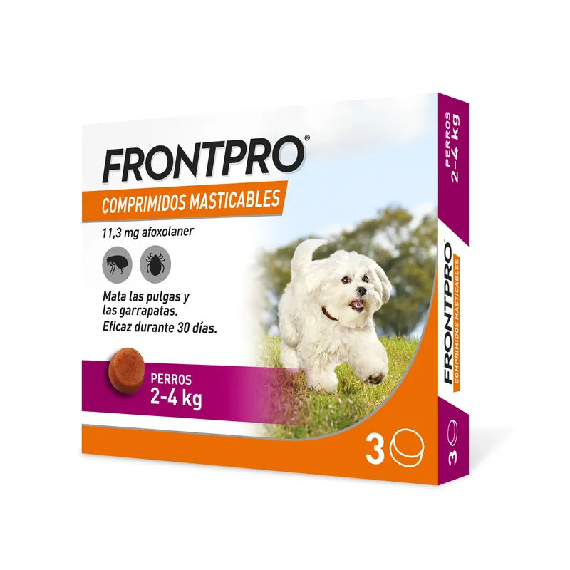 Frontpro 3 Comprimidos Masticables para Perros 2-4KL