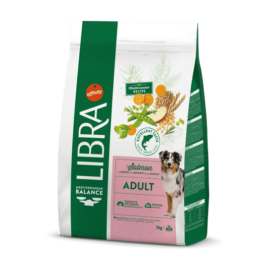 Para perros adultos con salmón 3kl.