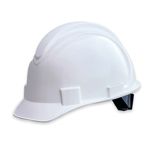 Casco de obra con visera corta - Blanco