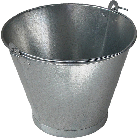 Cubo cónico galvanizado - 25 cm