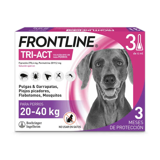 Frontline Tri-Act pipetas para perros de 20 a 40 kg