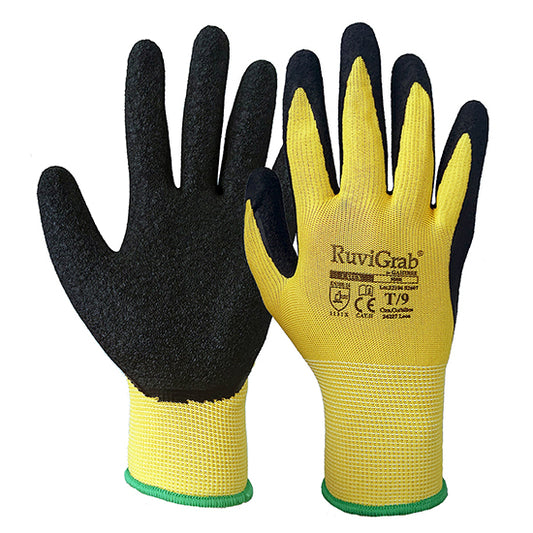 Guantes textil de látex rugoso