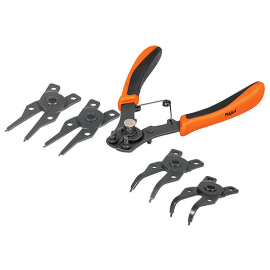 Pinza para anillos de seeger - 4 cabeza