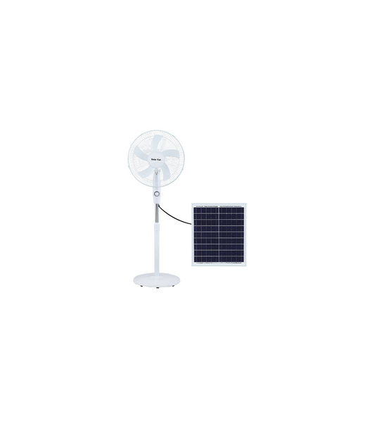 VENTILADOR RECARGABLE SOLAR DE PIE